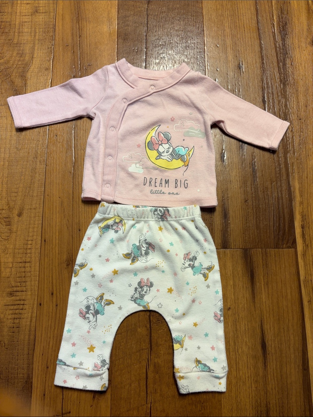 Minnie Mouse Dream Big Two Piece Set Size Newborn
